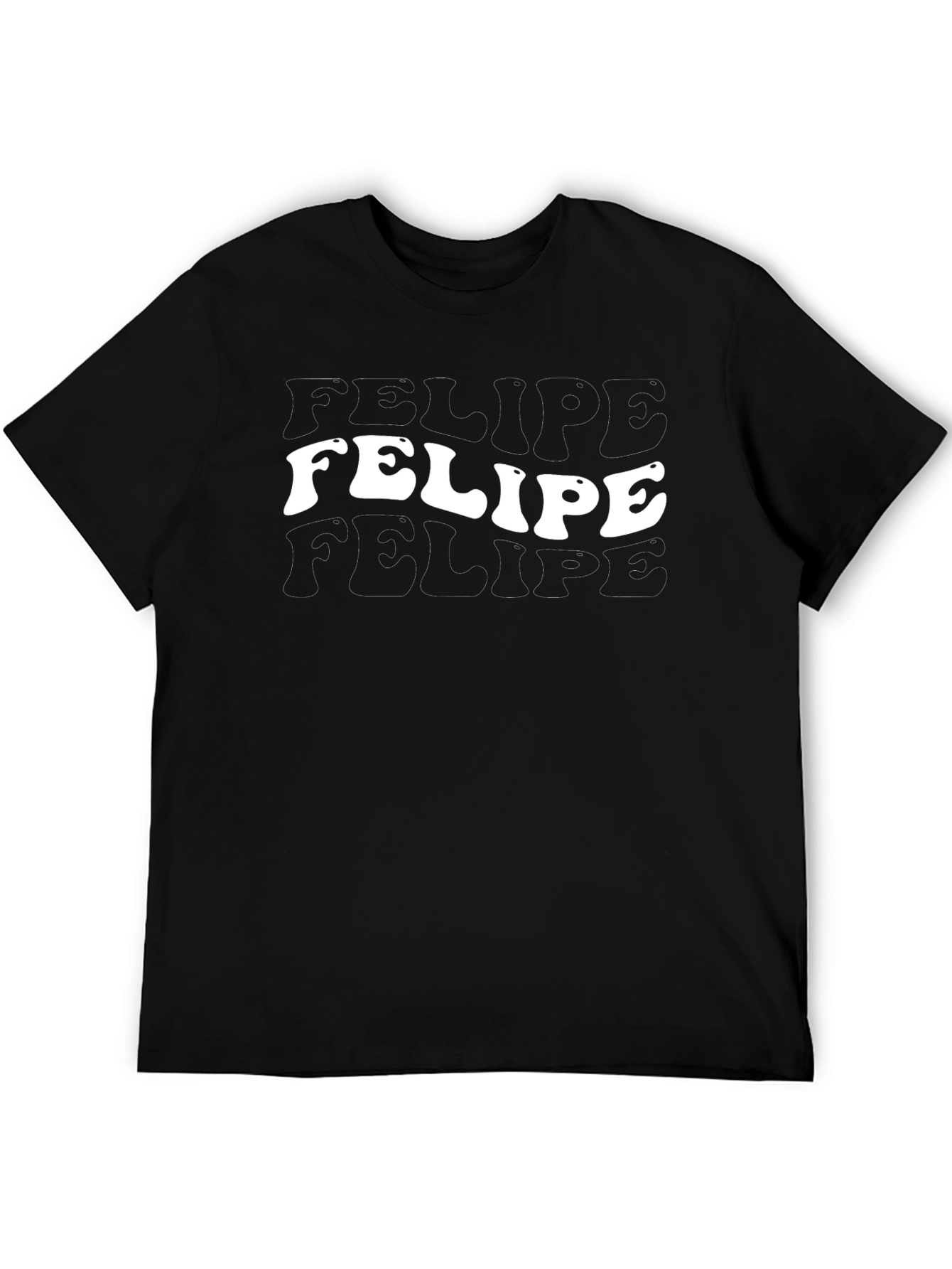 Felipe Tee - Groovy Retro Text Graphic Shirt
