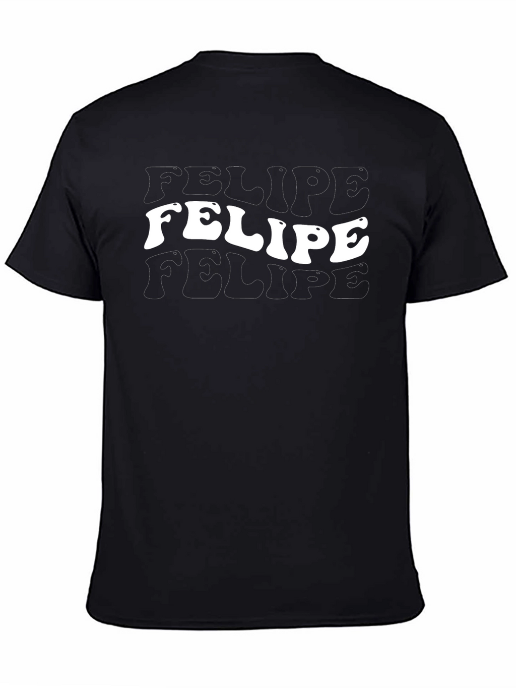 Felipe Tee - Groovy Retro Text Graphic Shirt
