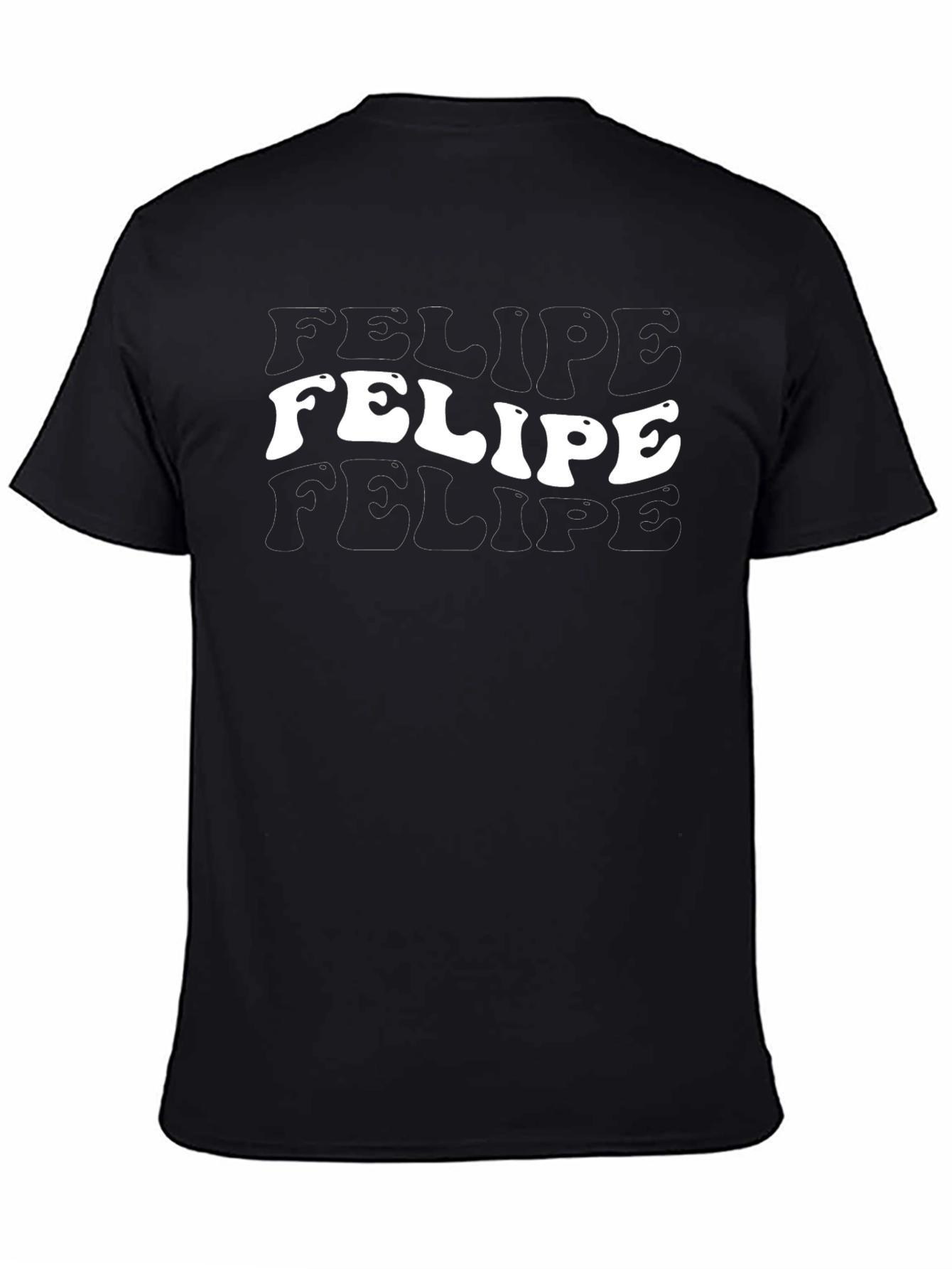 Felipe Tee - Groovy Retro Text Graphic Shirt