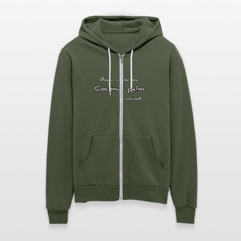 Beach house sea Coconut palm Yardside font logo