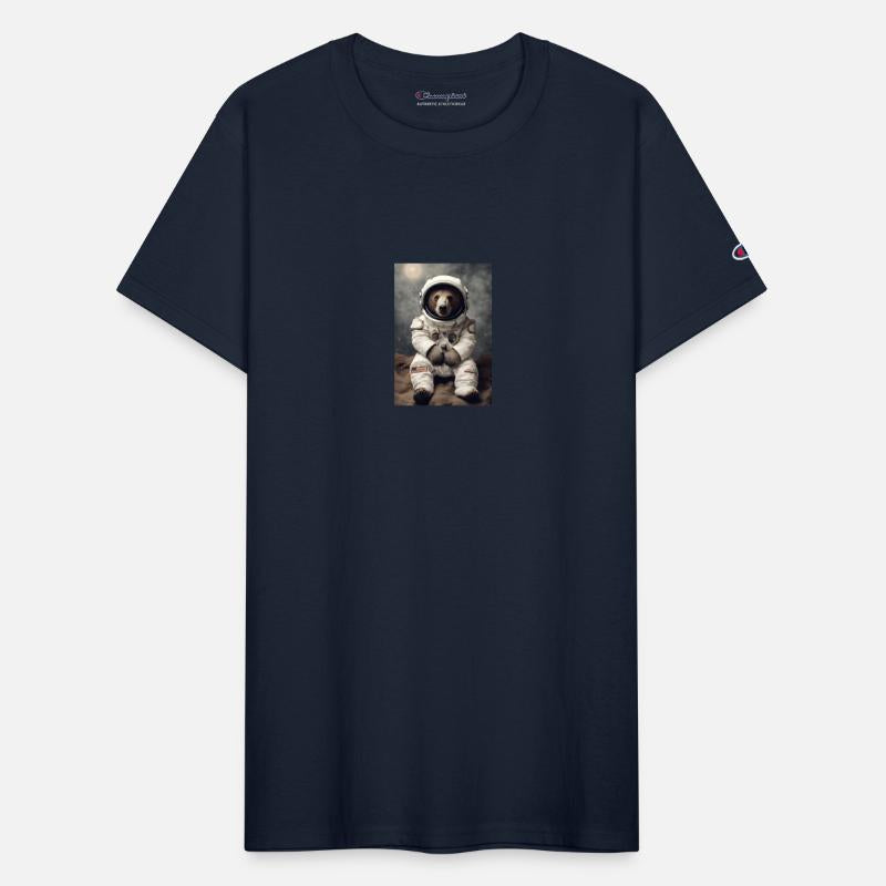 Bear in Astronaut Suit in Space