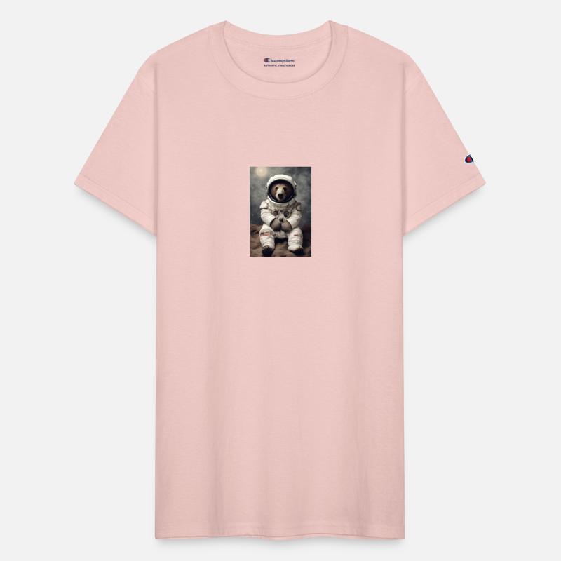 Bear in Astronaut Suit in Space