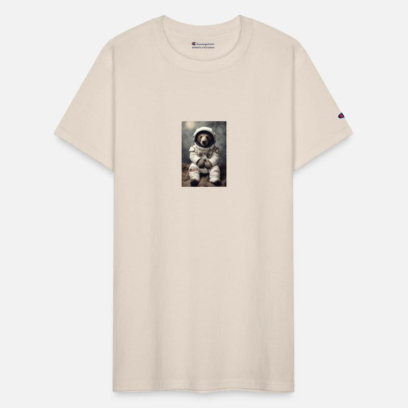 Bear in Astronaut Suit in Space