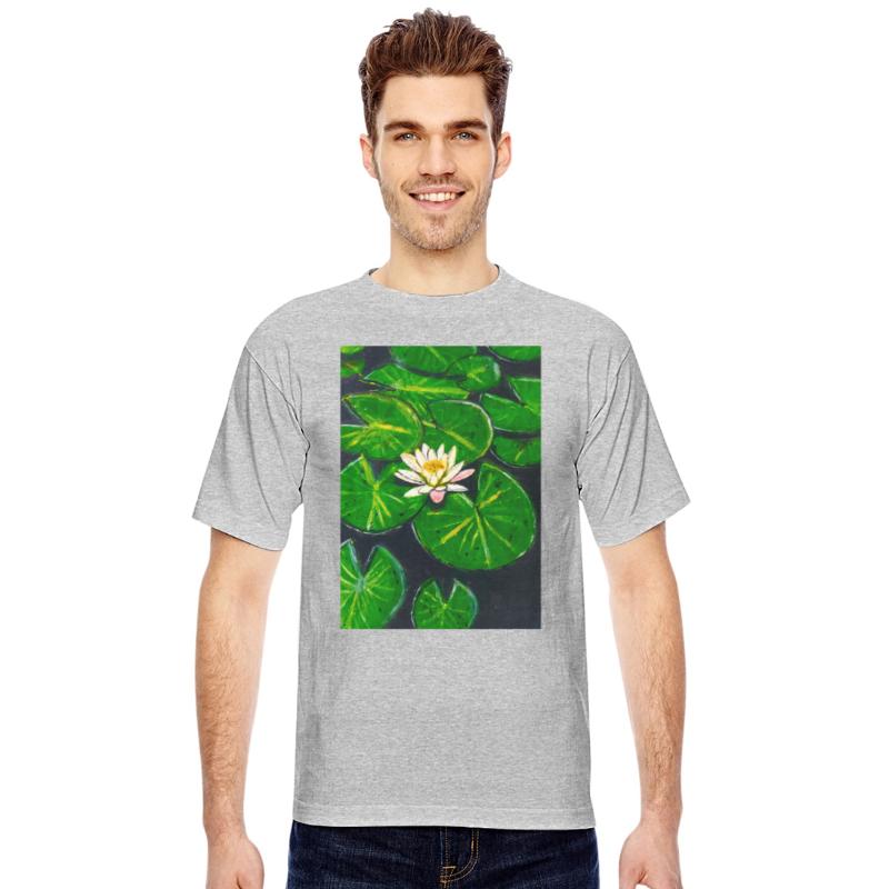 Beautiful lotus flower and leaves in the pond