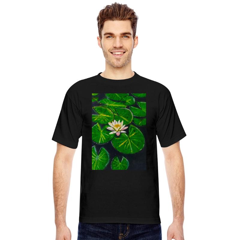 Beautiful lotus flower and leaves in the pond