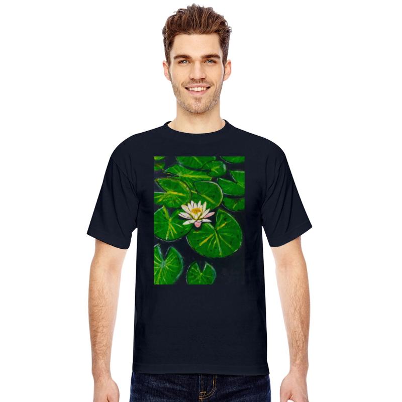 Beautiful lotus flower and leaves in the pond