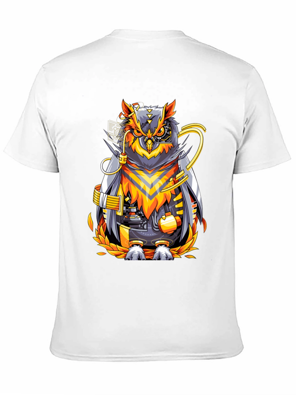 Cyberpunk Owl Graphic T-Shirt