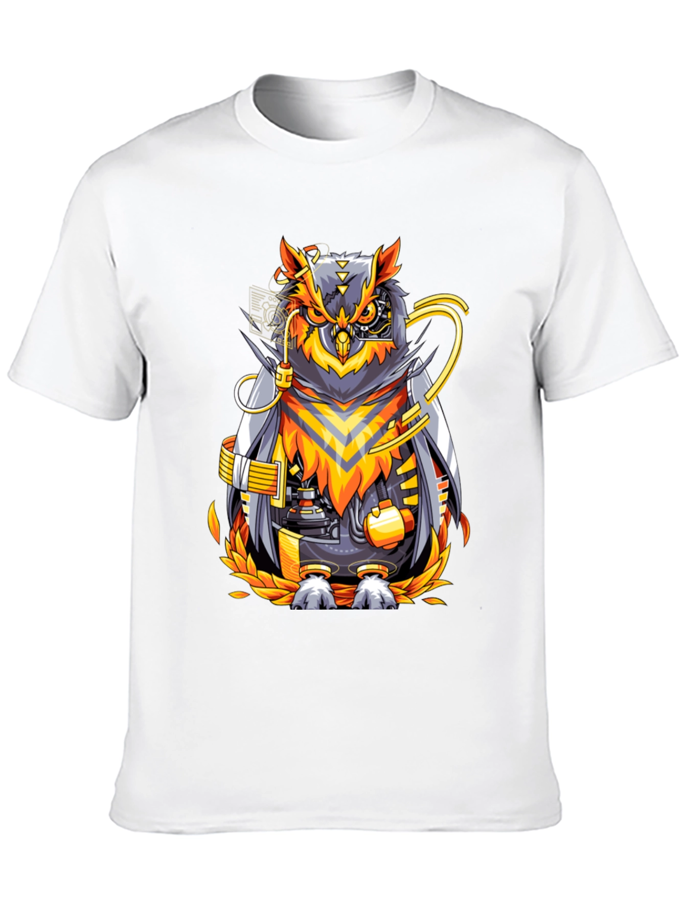 Cyberpunk Owl Graphic T-Shirt