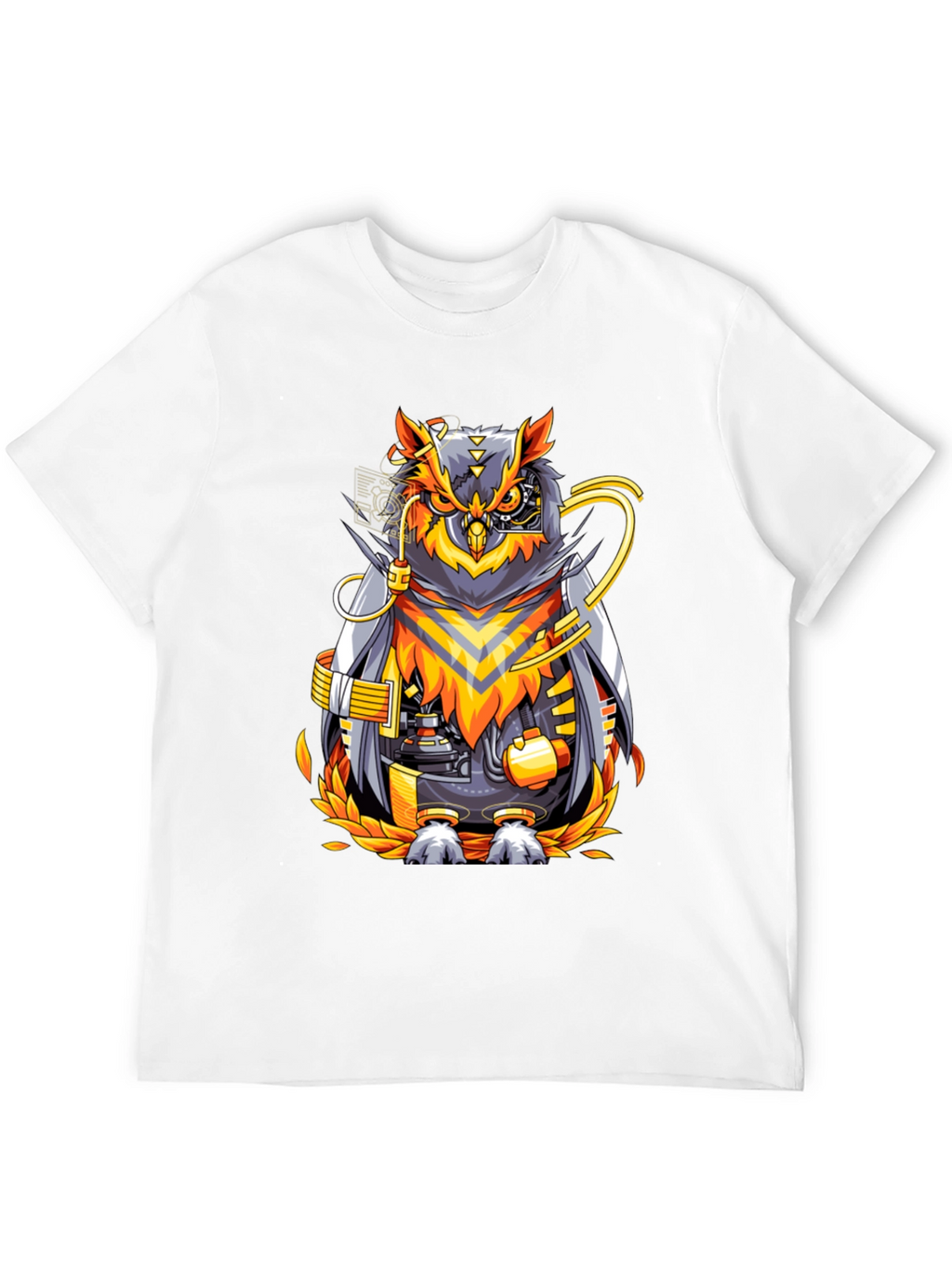 Cyberpunk Owl Graphic T-Shirt