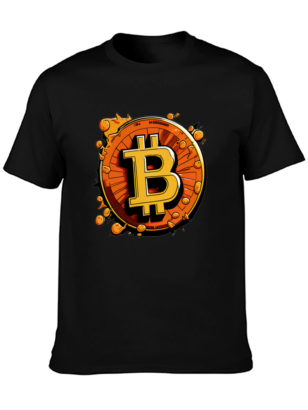 Bitcoin Black T-Shirt Crypto Currency Graphic Tee