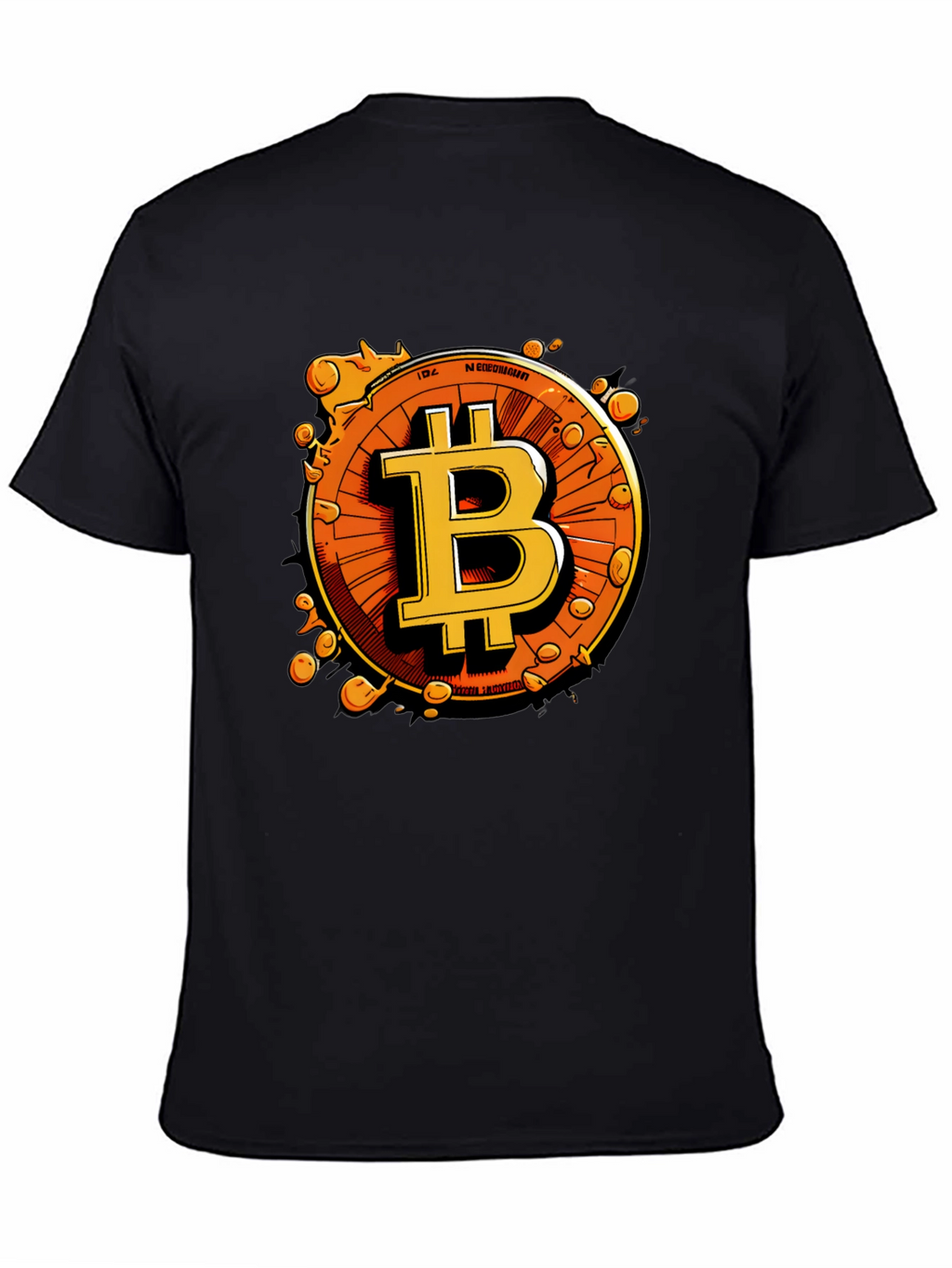 Bitcoin Black T-Shirt Crypto Currency Graphic Tee