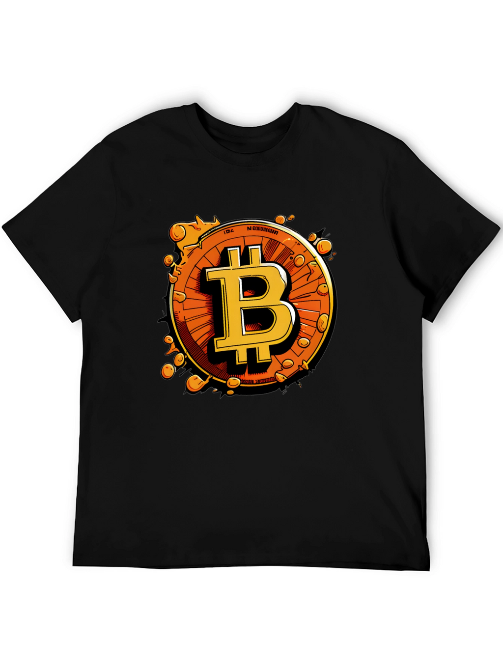 Bitcoin Black T-Shirt Crypto Currency Graphic Tee