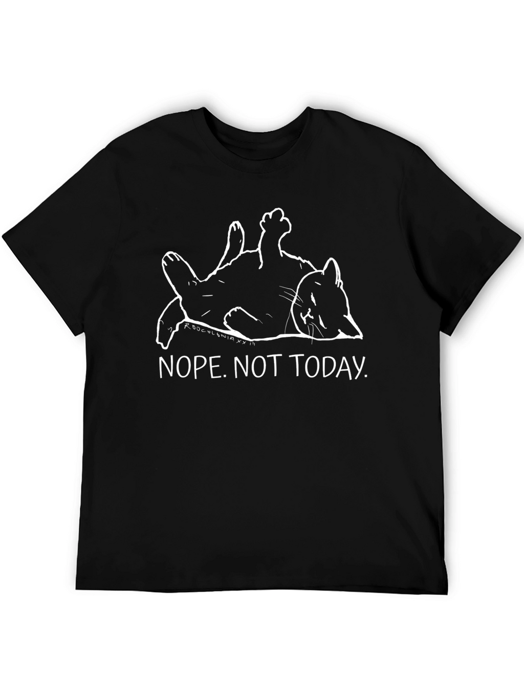 Nope. Not Today Cat Graphic T-Shirt