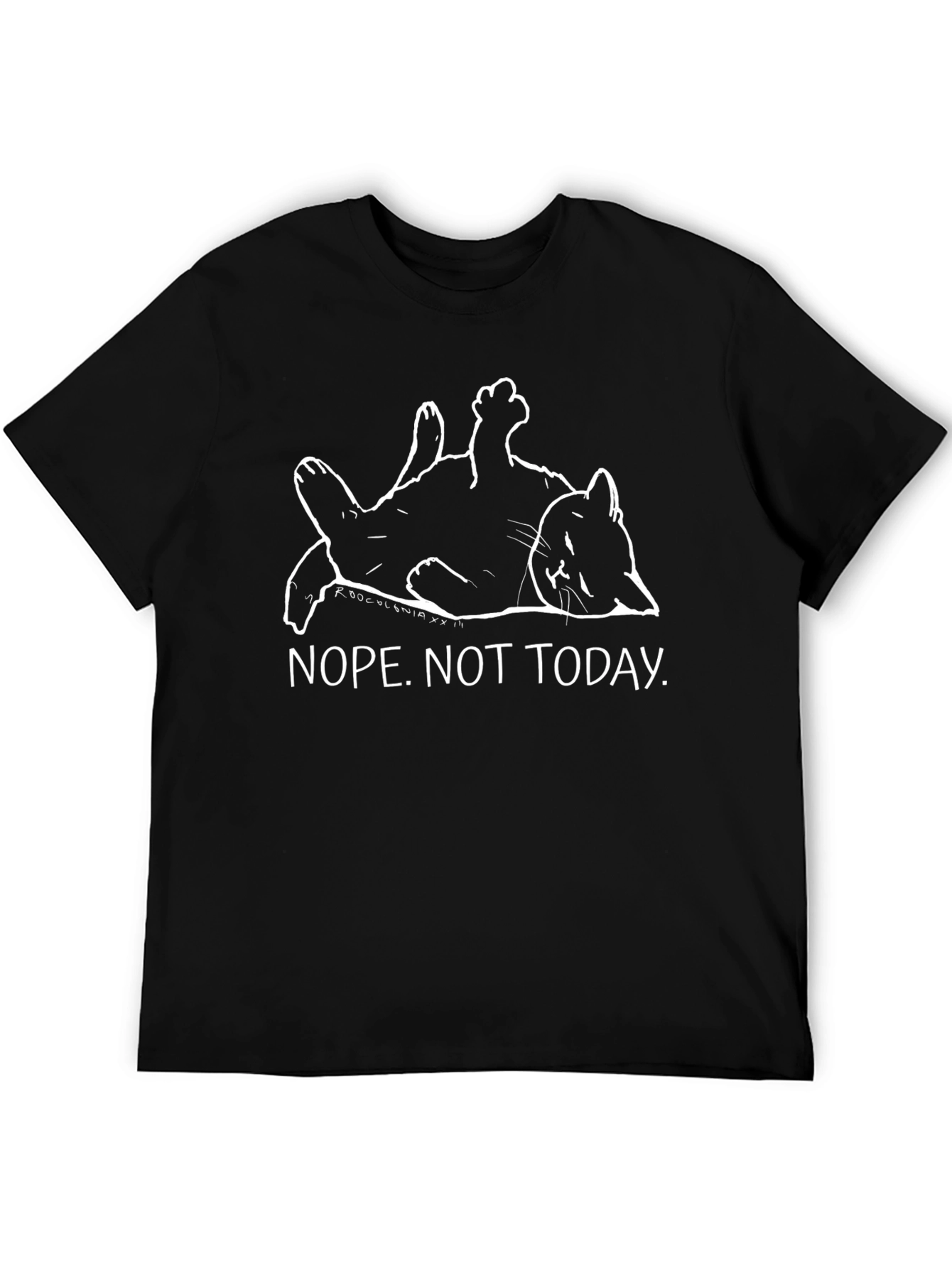 Nope. Not Today Cat Graphic T-Shirt