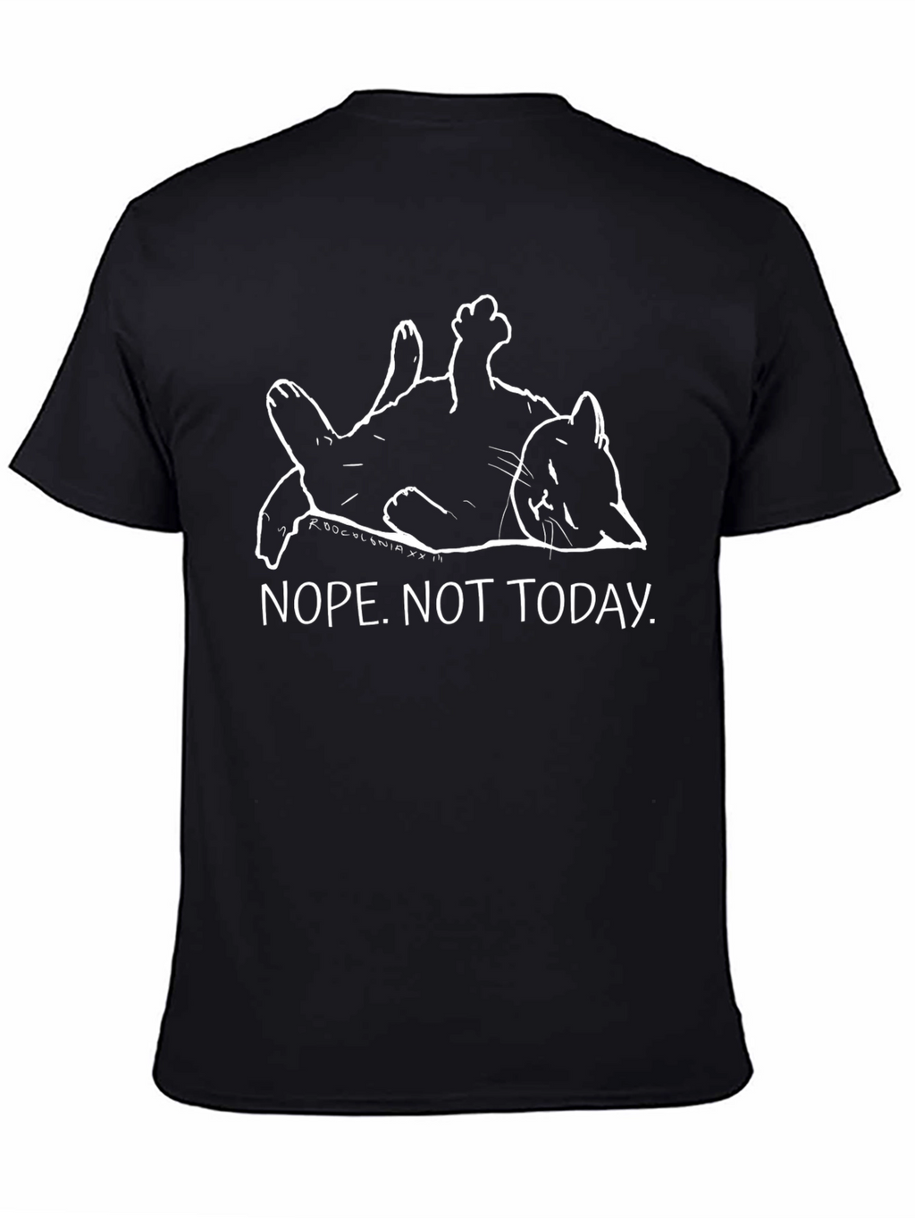 Nope. Not Today Cat Graphic T-Shirt