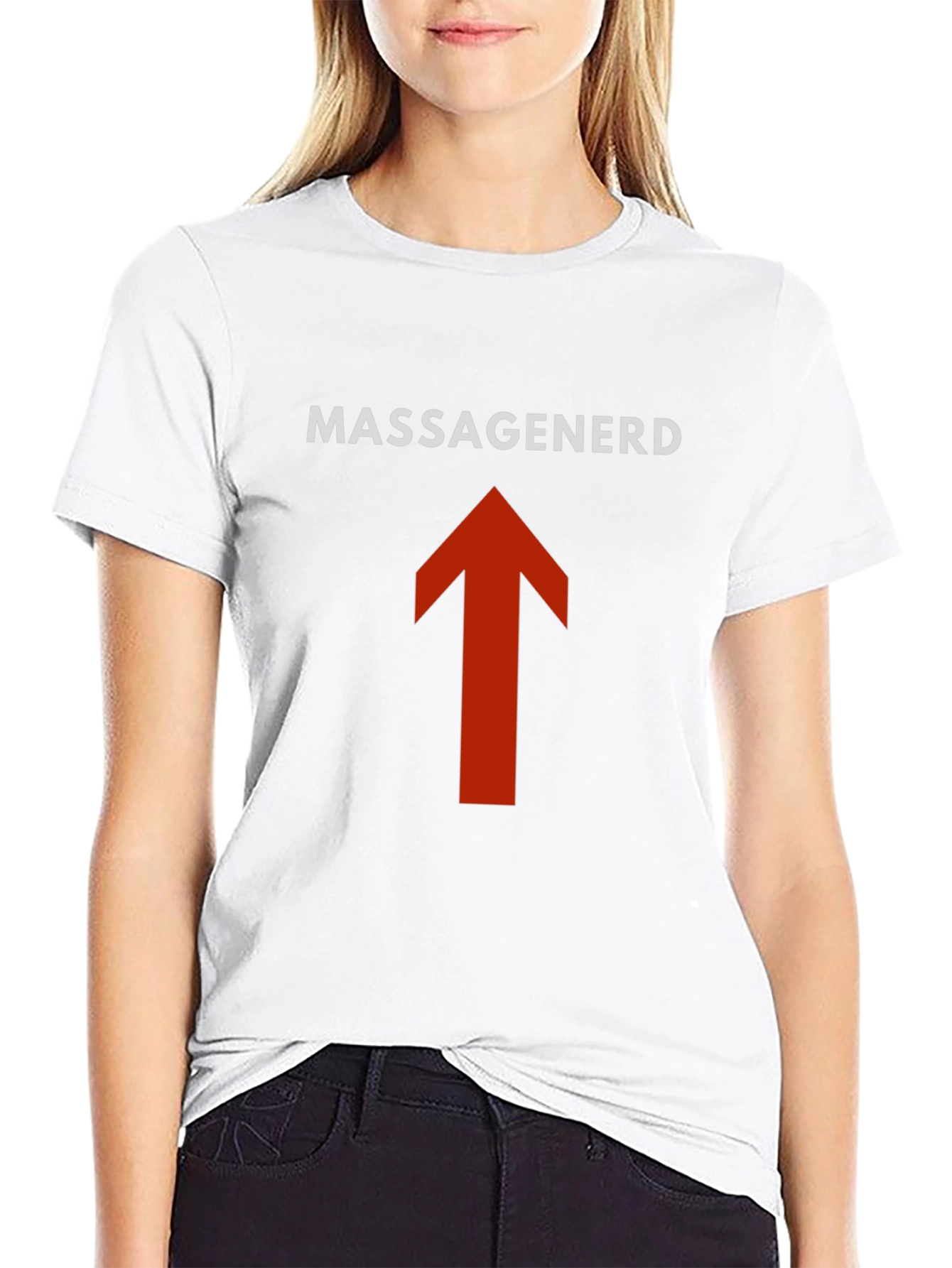 MassageNerd Arrow Black T-Shirt