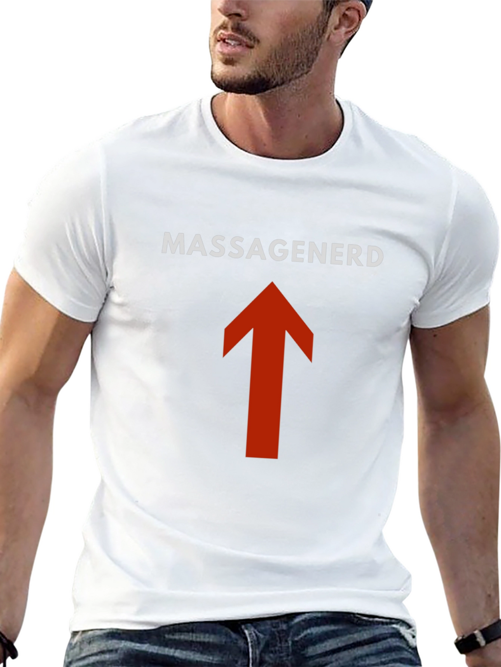 MassageNerd Arrow Black T-Shirt