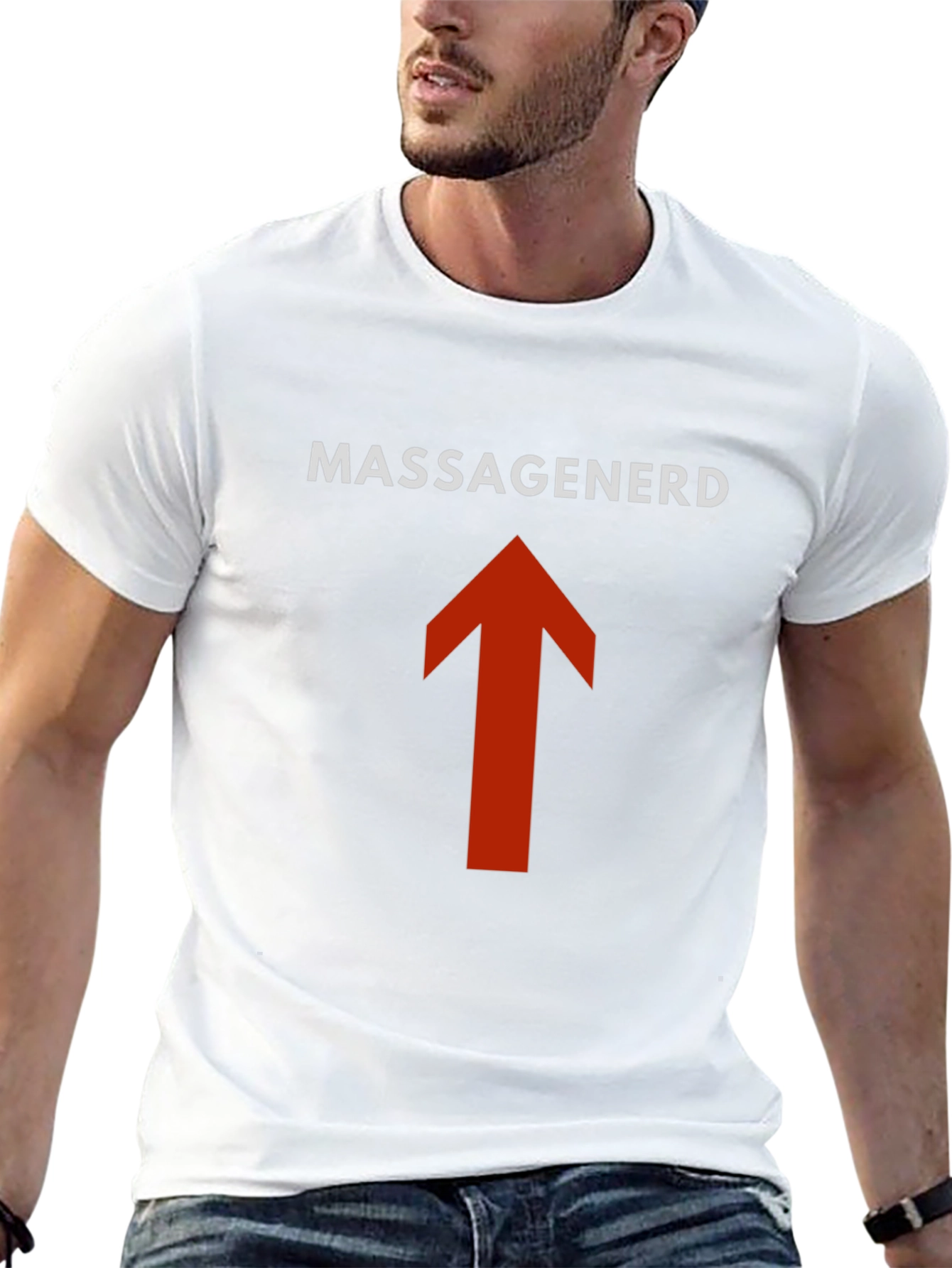 MassageNerd Arrow Black T-Shirt