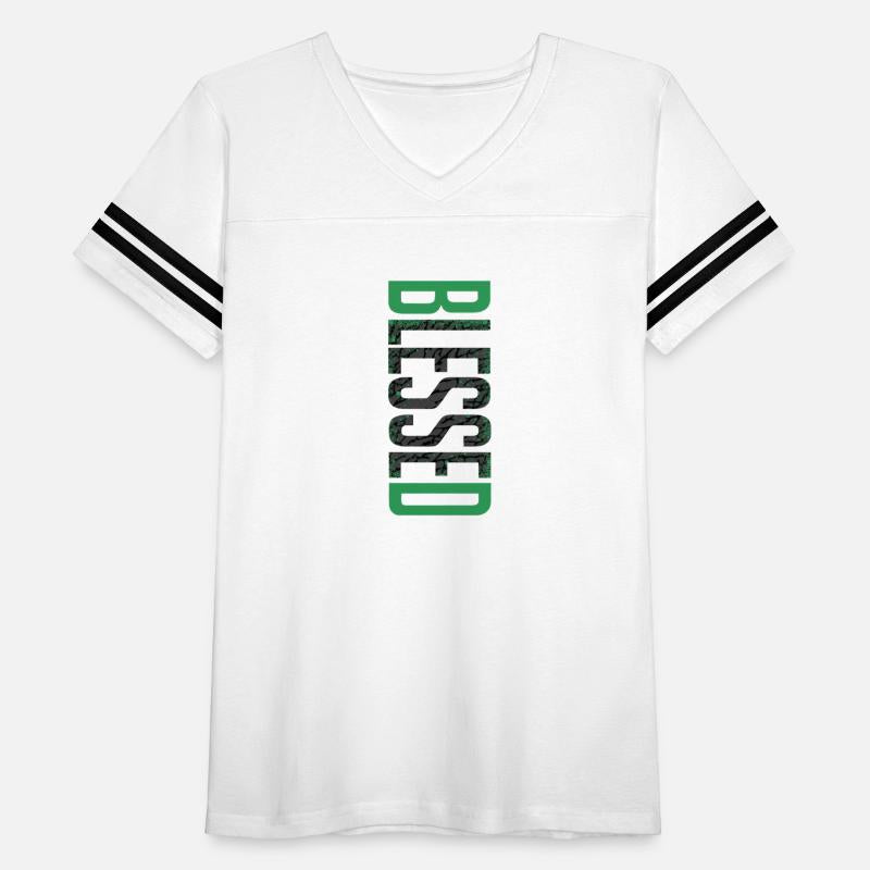 "Blessed" Vertical Grunge Typography