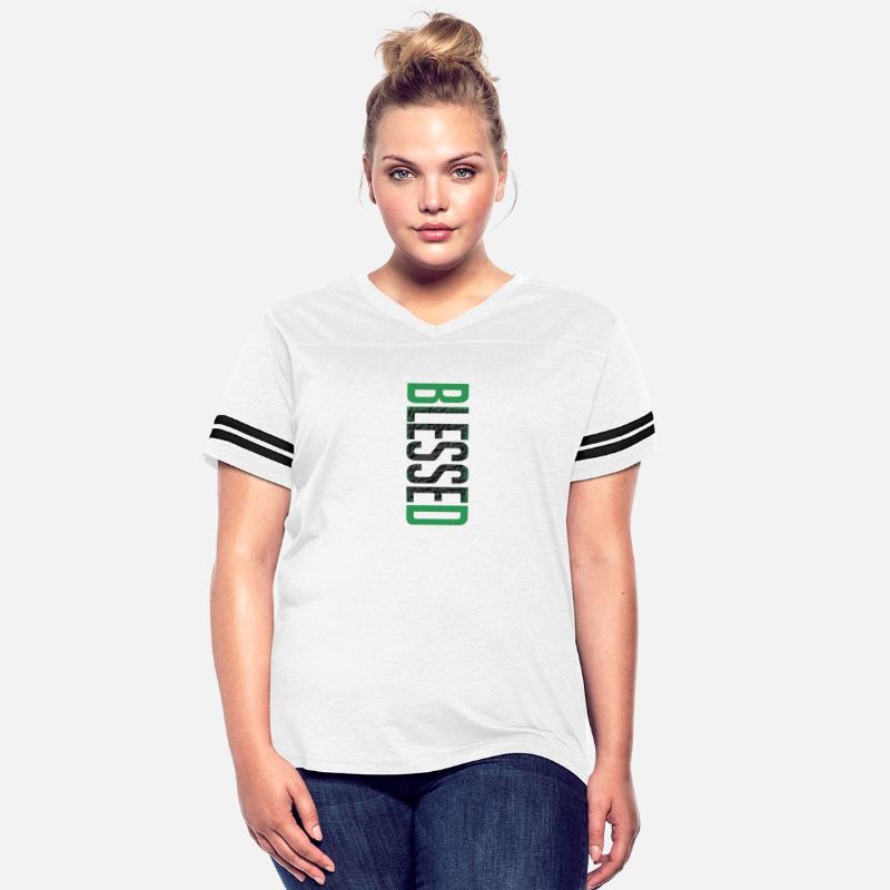 "Blessed" Vertical Grunge Typography