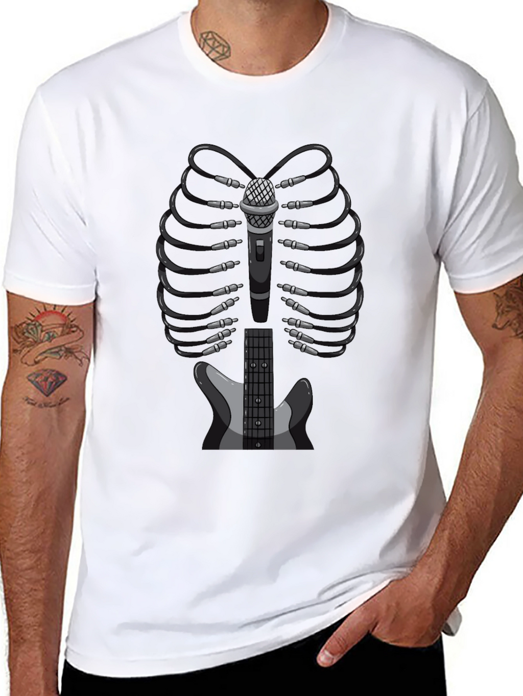 Music Lovers Skeleton T-Shirt