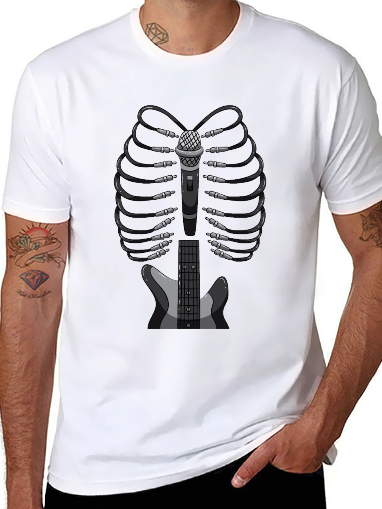 Music Lovers Skeleton T-Shirt