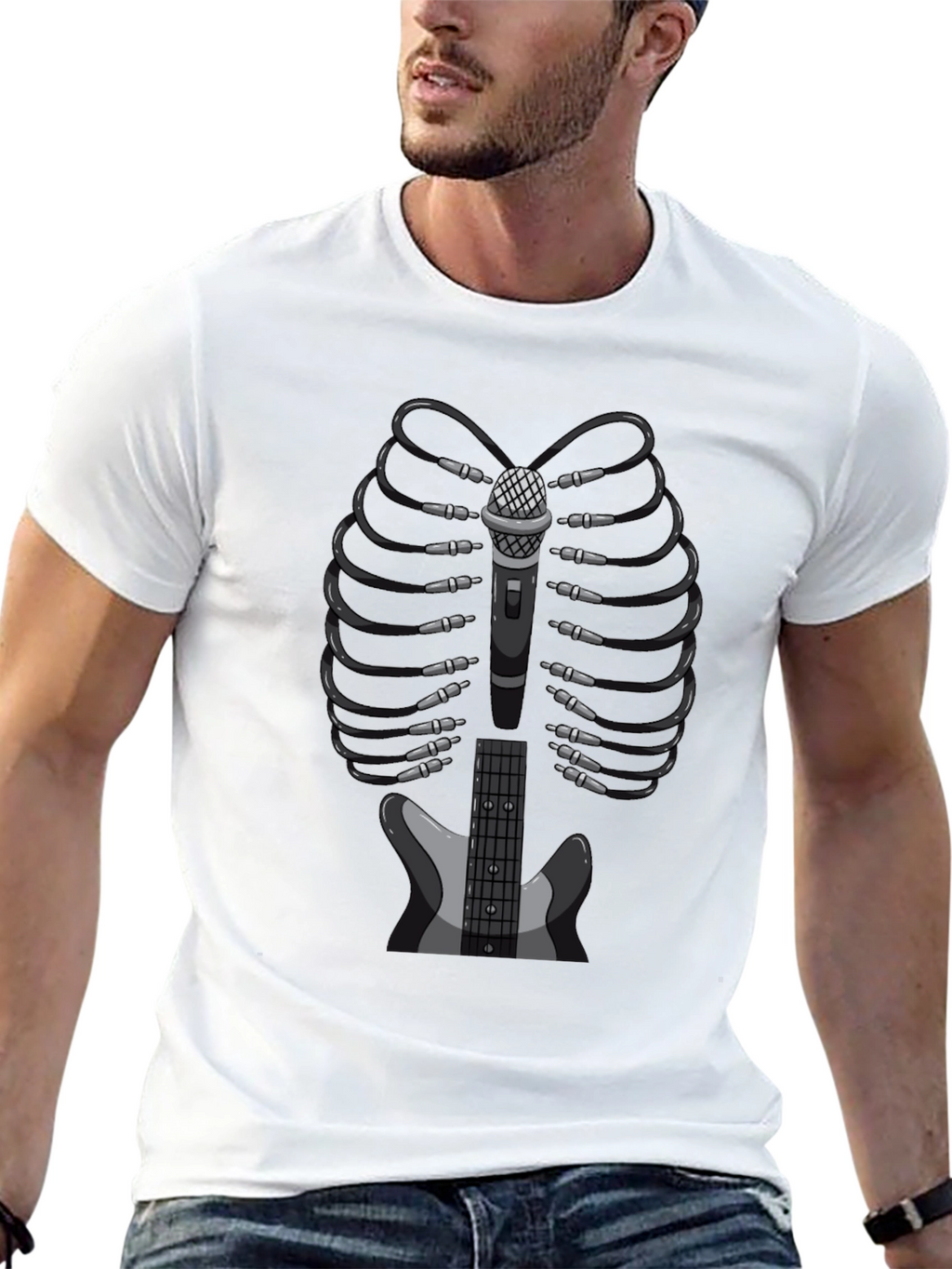 Music Lovers Skeleton T-Shirt