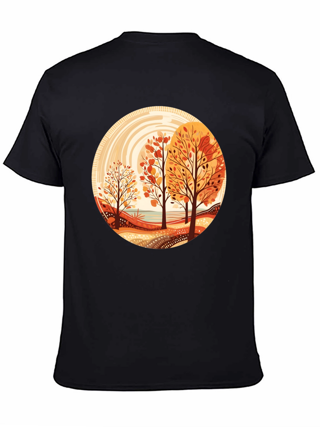 Autumn Trees Graphic Tee - Round Design