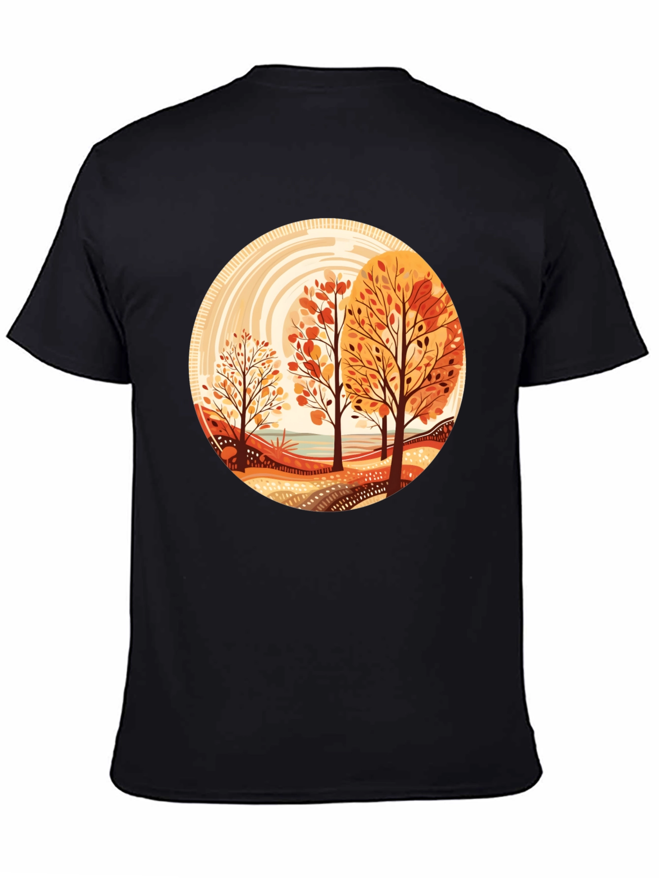Autumn Trees Graphic Tee - Round Design