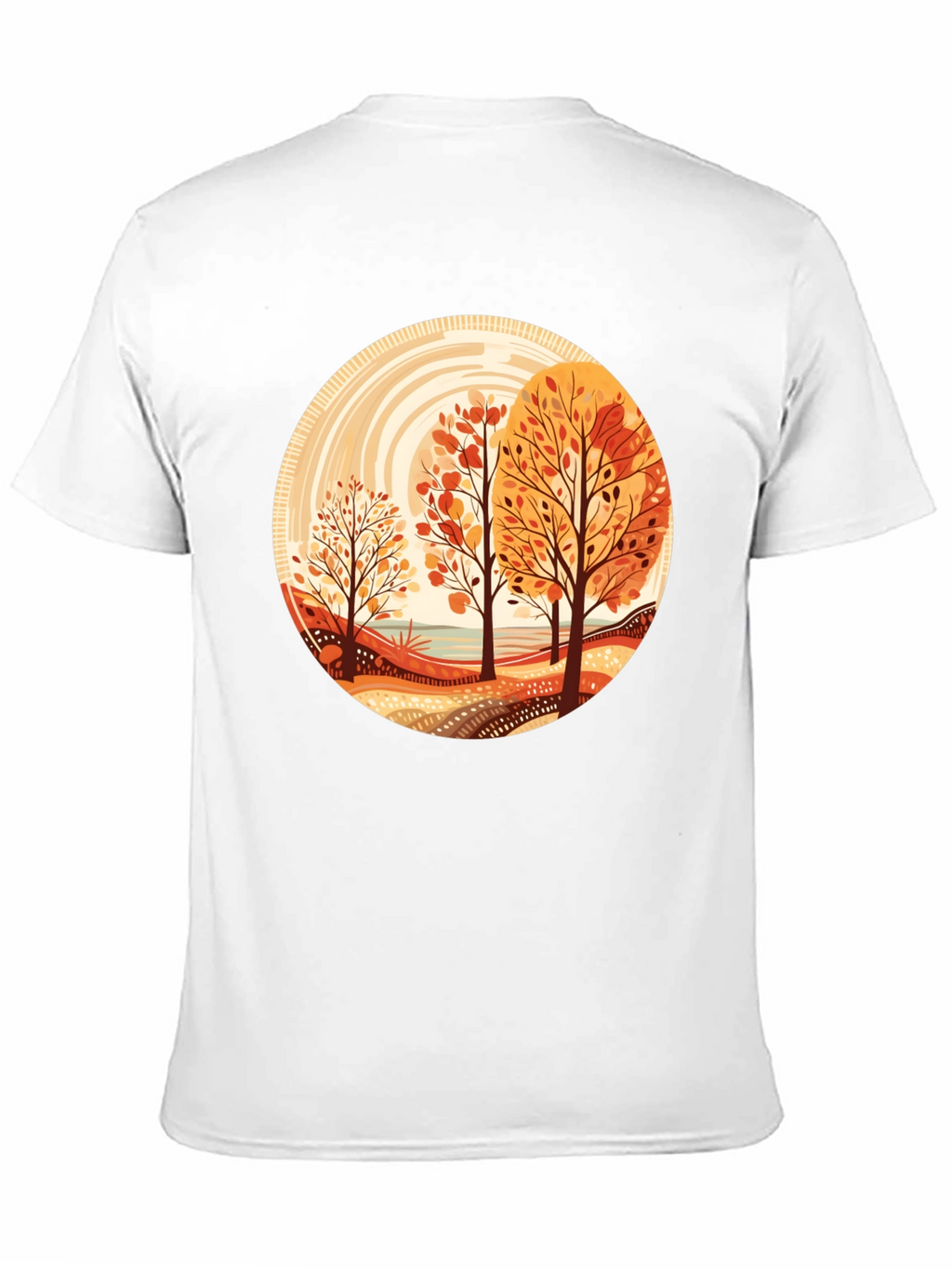 Autumn Trees Graphic Tee - Round Design