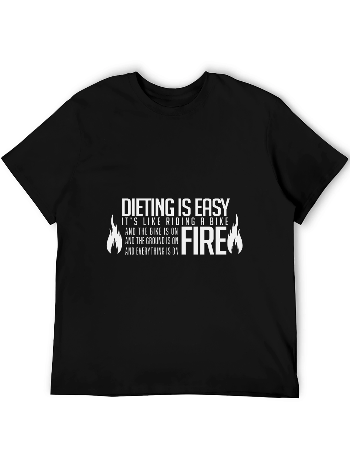 Dieting is Easy Mens T-Shirt - Funny Workout Tee