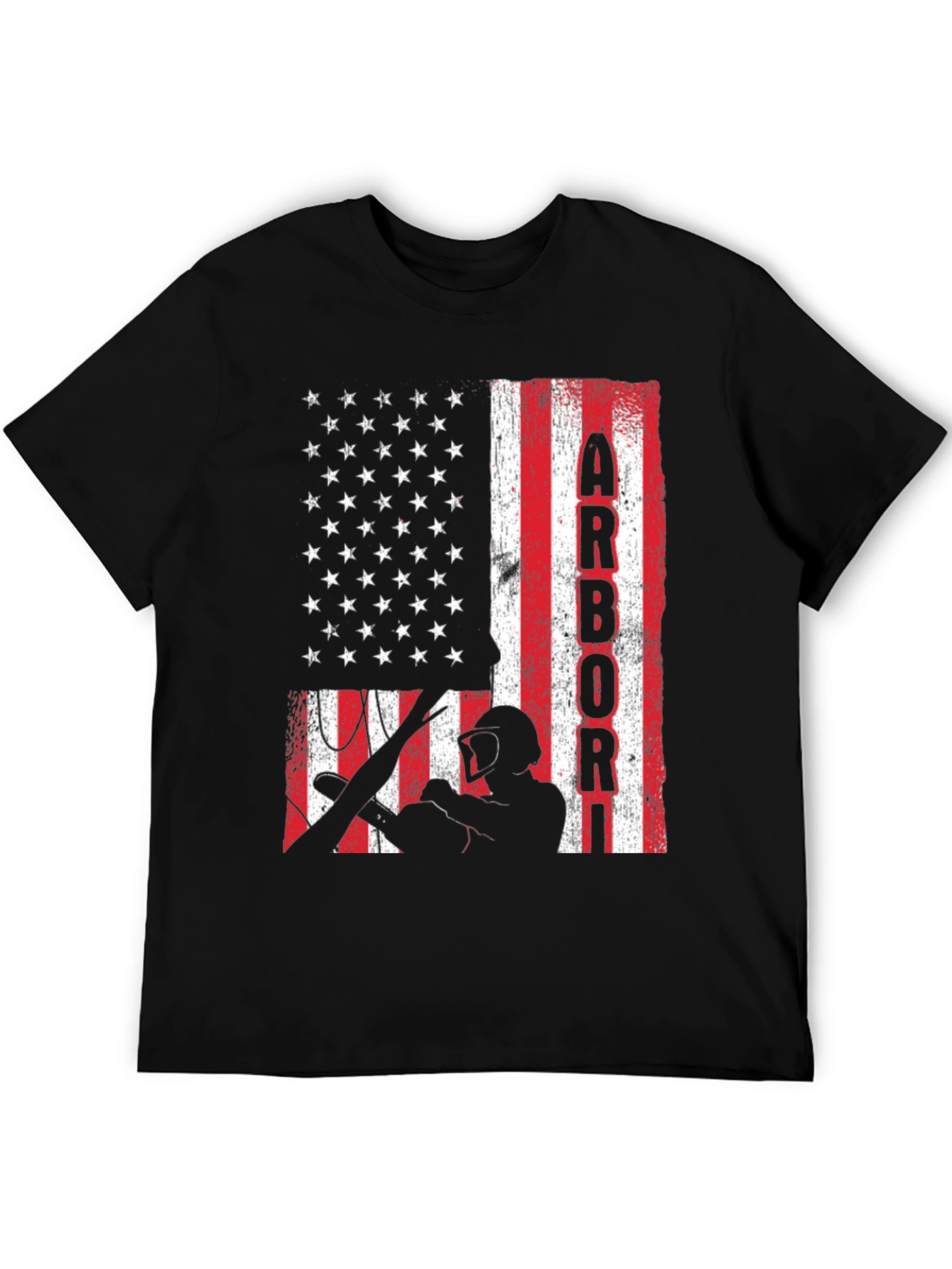 Arborist American Flag T-Shirt - Tree Surgeon Pride