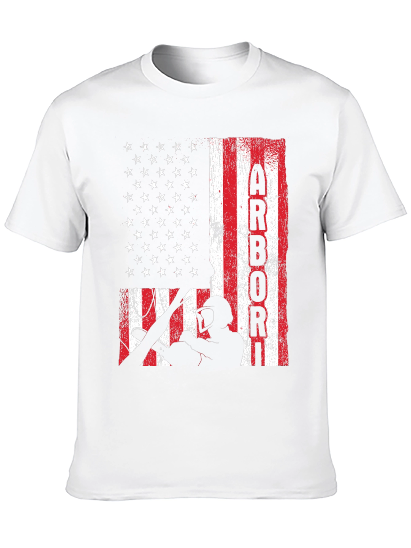 Arborist American Flag T-Shirt - Tree Surgeon Pride