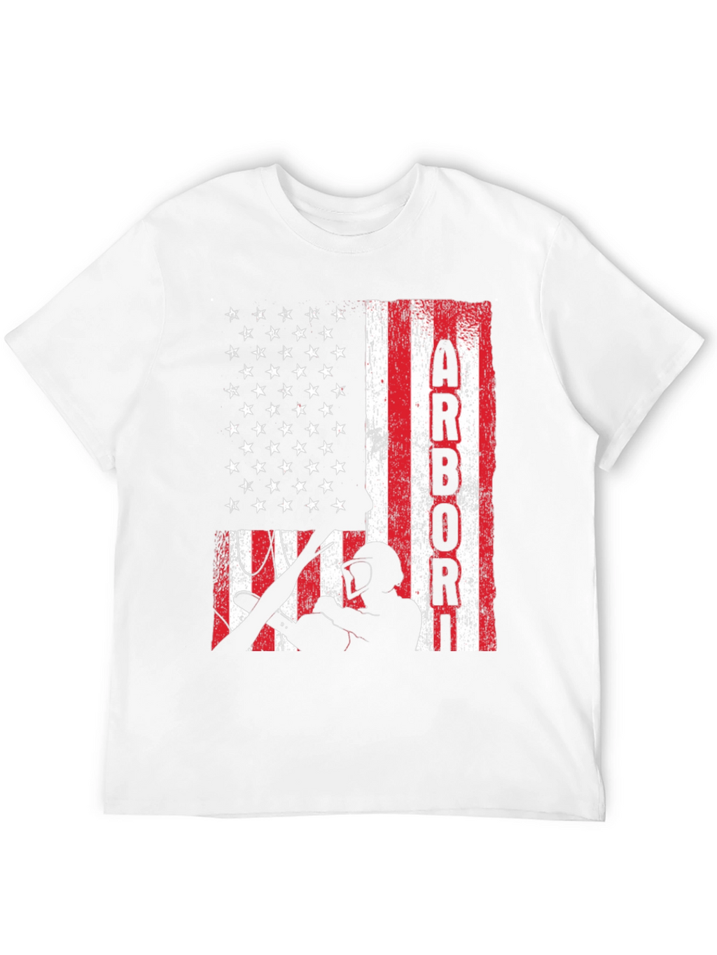 Arborist American Flag T-Shirt - Tree Surgeon Pride