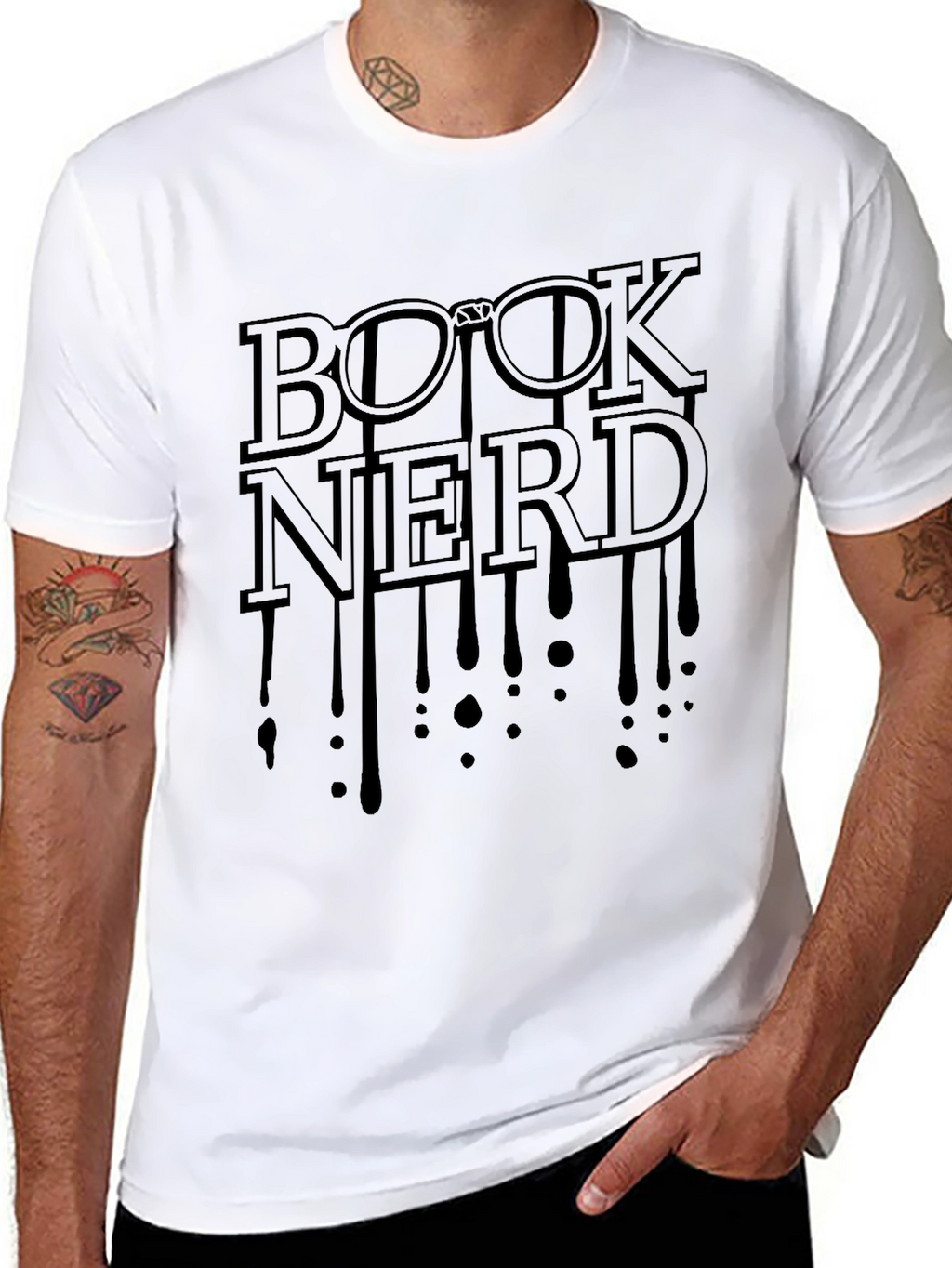 Book Nerd Drip T-Shirt - Read in Style!