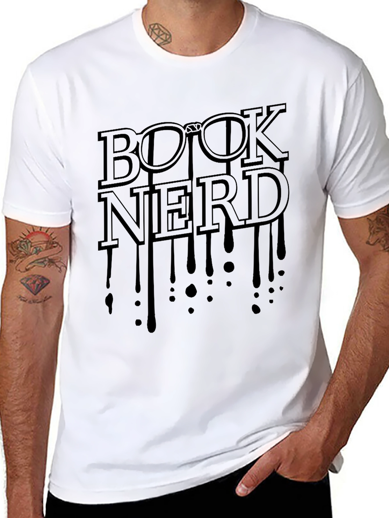 Book Nerd Drip T-Shirt - Read in Style!
