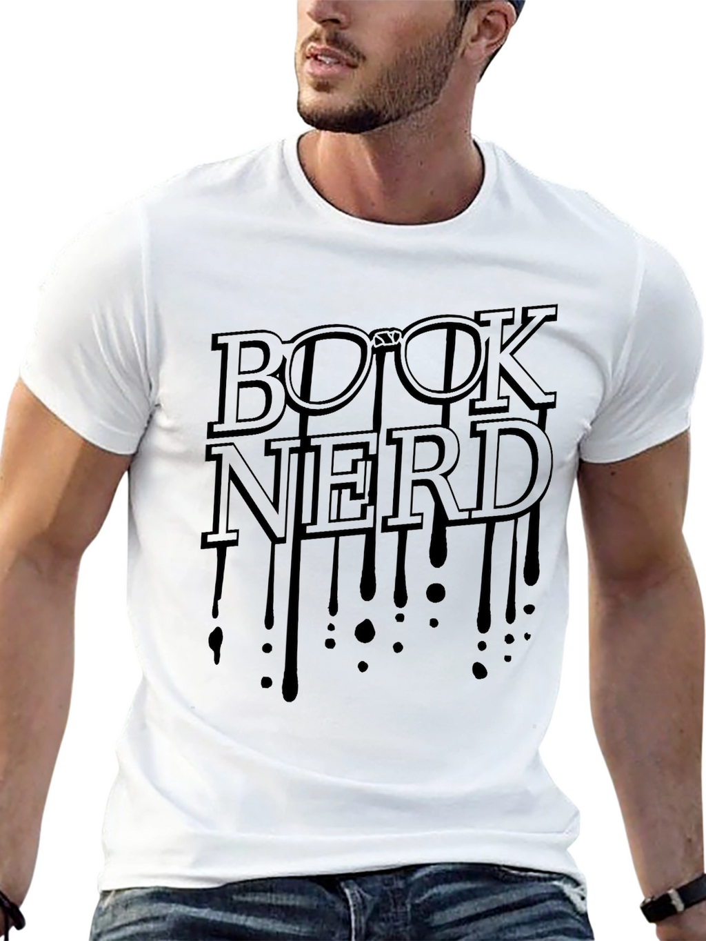 Book Nerd Drip T-Shirt - Read in Style!