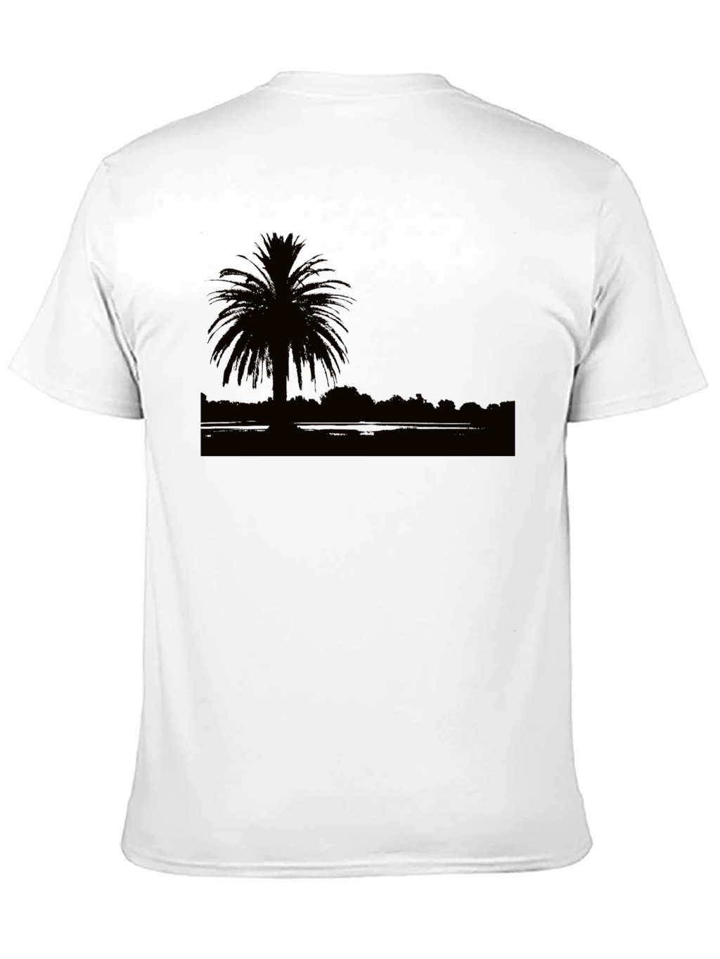 Silhouette Palm Tree Graphic T-Shirt