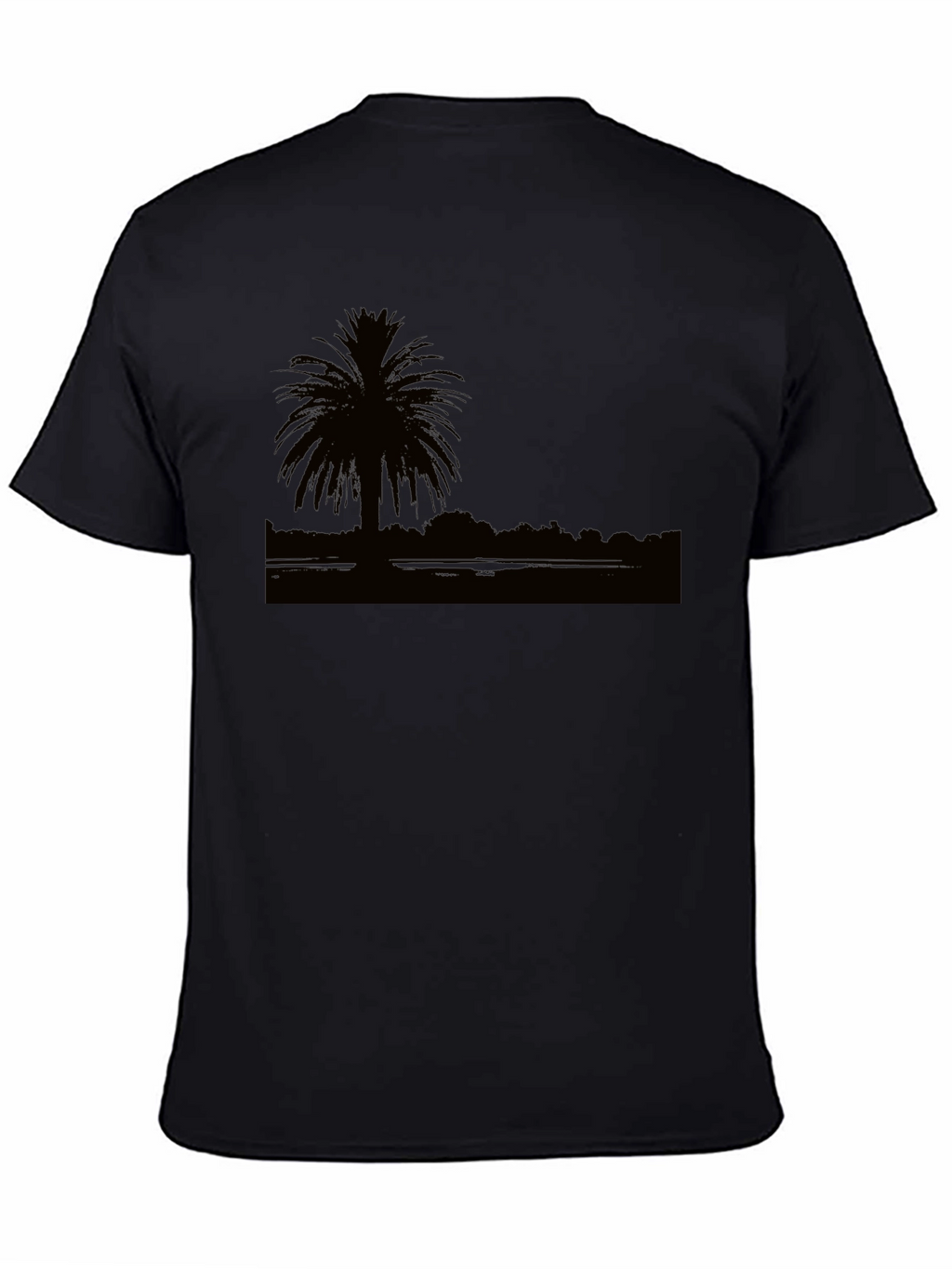 Silhouette Palm Tree Graphic T-Shirt