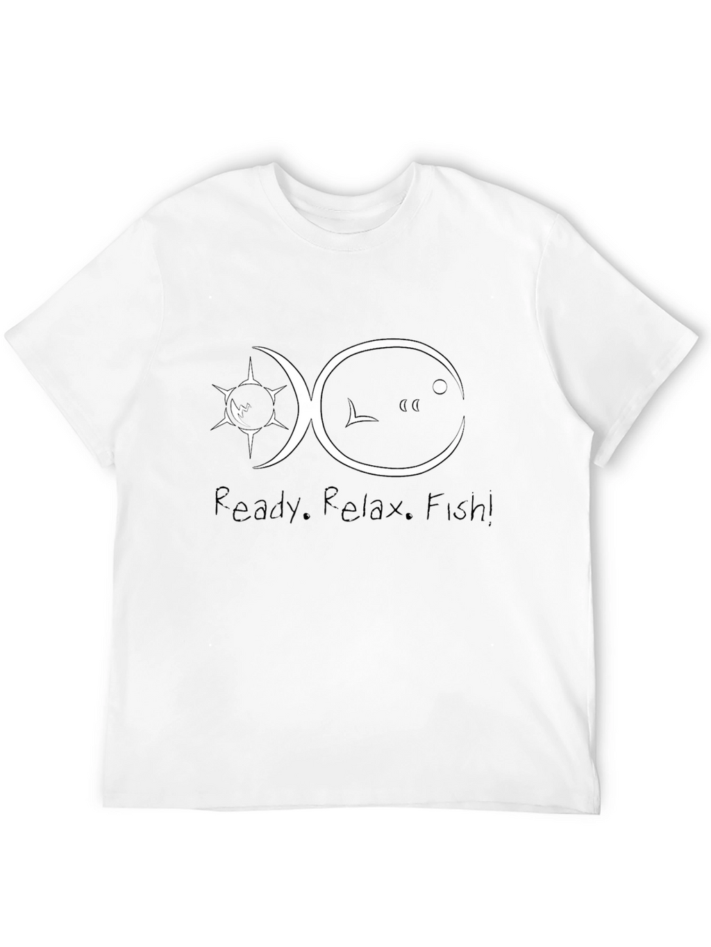 Ready. Relax. Fish! Mens Graphic Tee