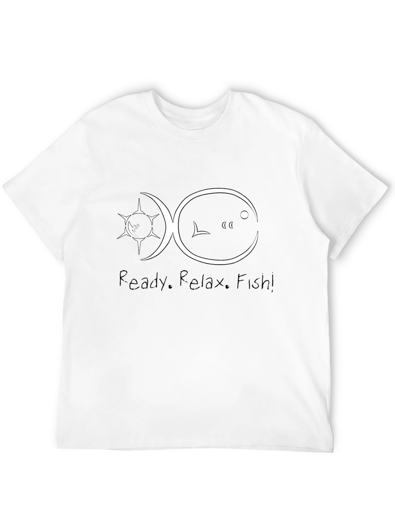 Ready. Relax. Fish! Mens Graphic Tee