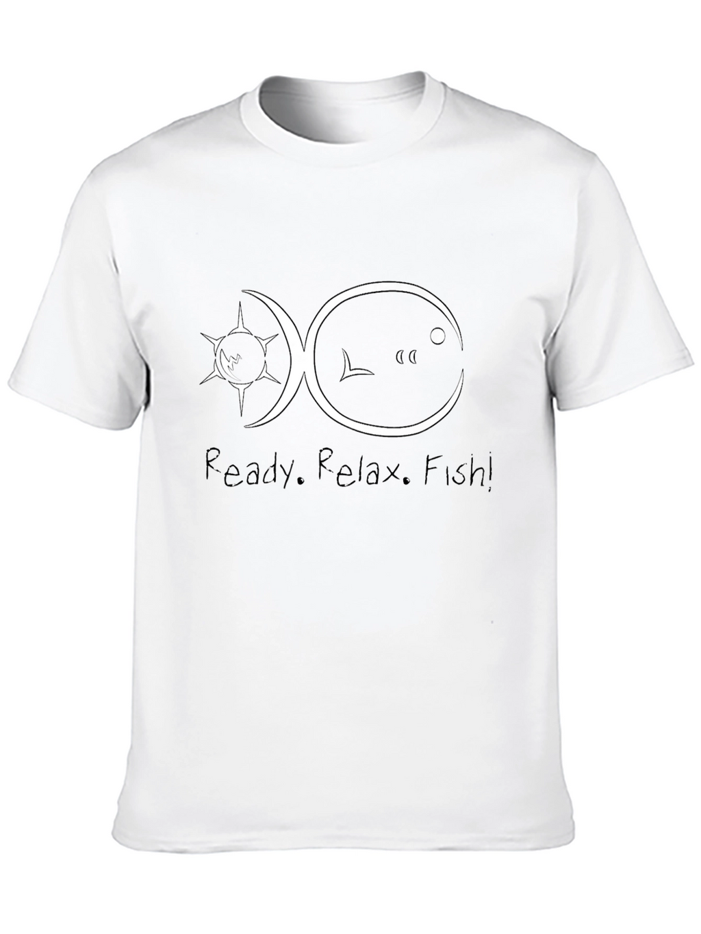 Ready. Relax. Fish! Mens Graphic Tee