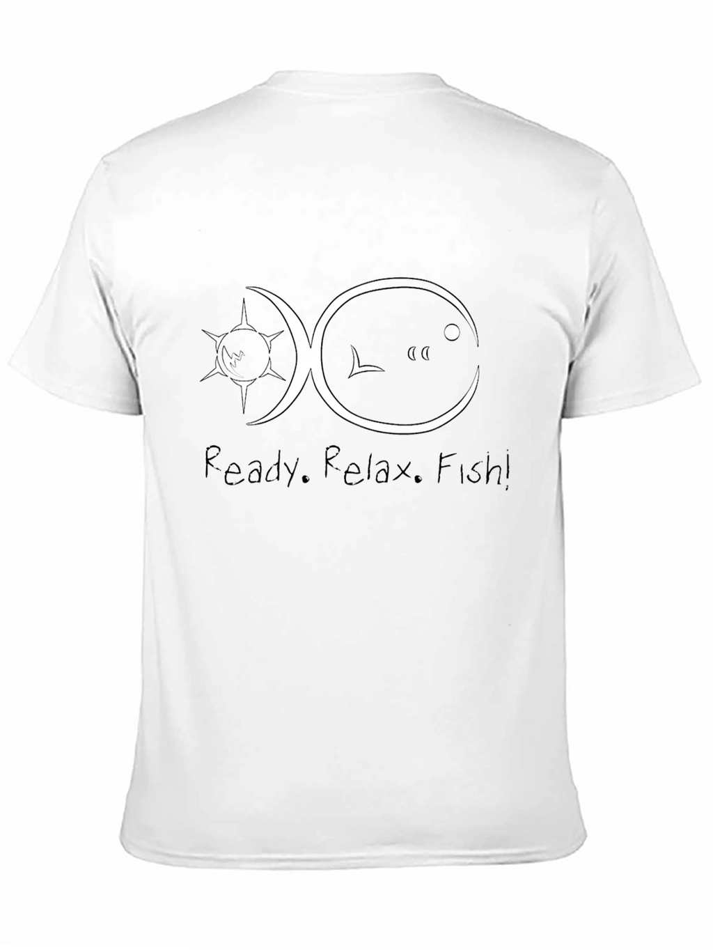Ready. Relax. Fish! Mens Graphic Tee