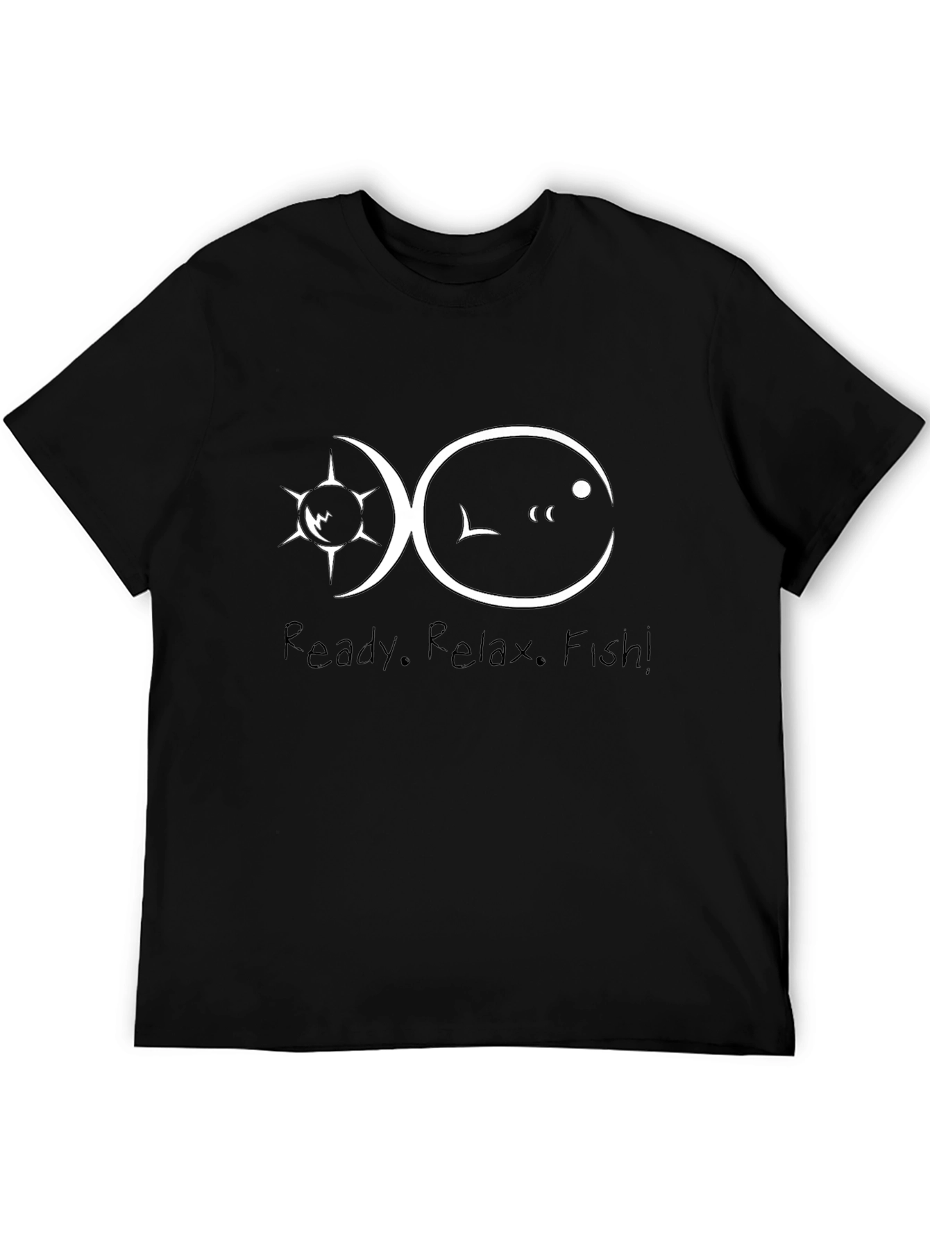 Ready. Relax. Fish! Mens Graphic Tee