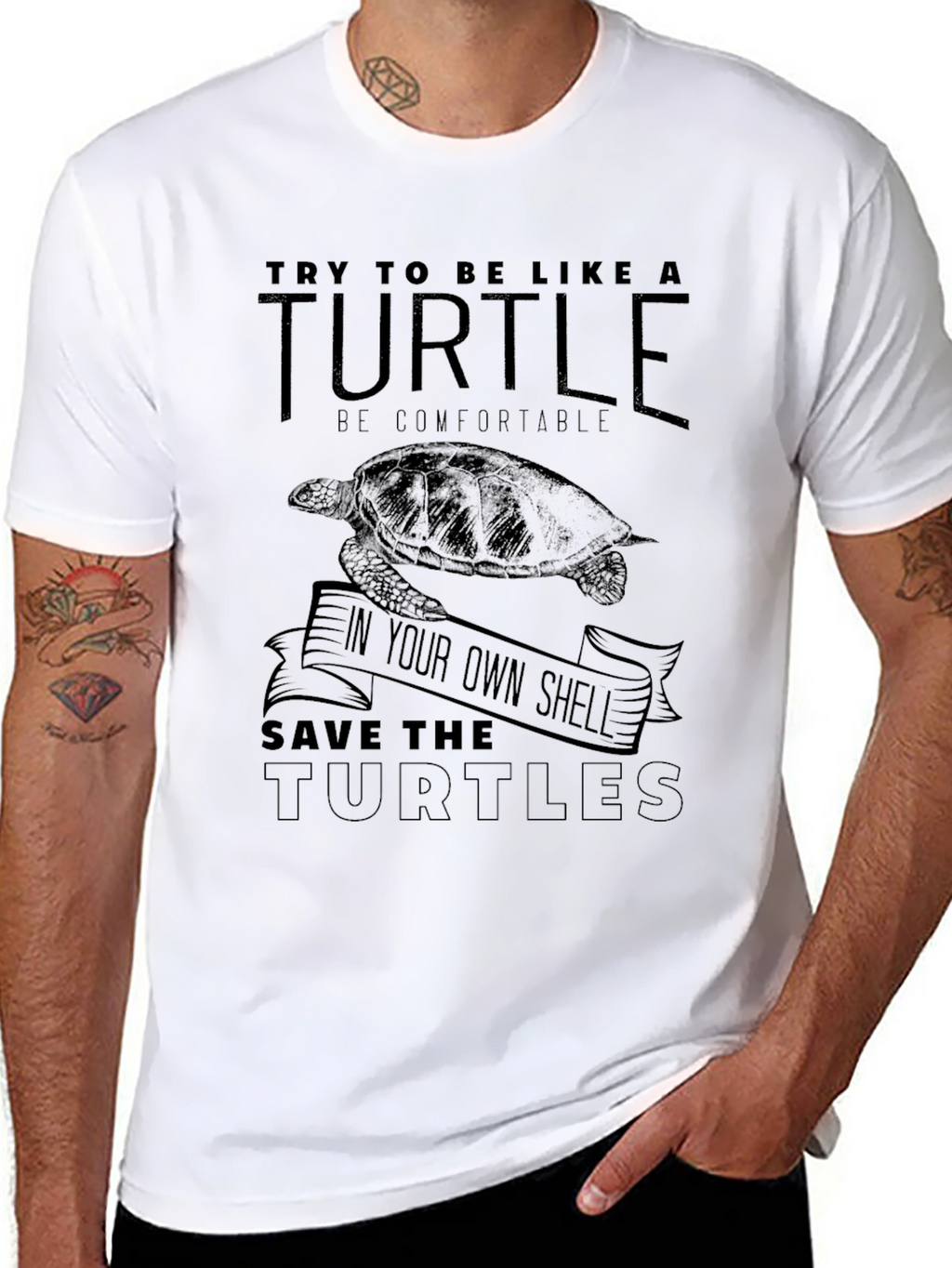 Turtle Graphic T-Shirt - Save the Turtles!