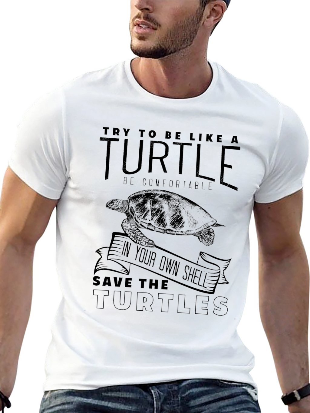 Turtle Graphic T-Shirt - Save the Turtles!