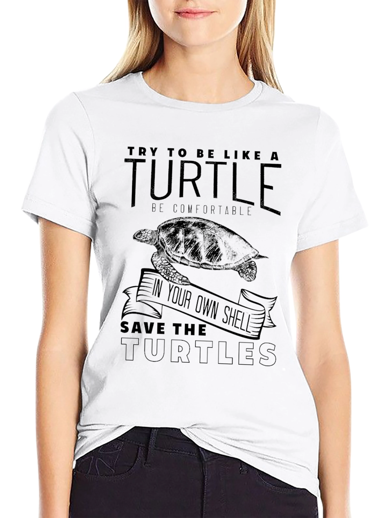 Turtle Graphic T-Shirt - Save the Turtles!