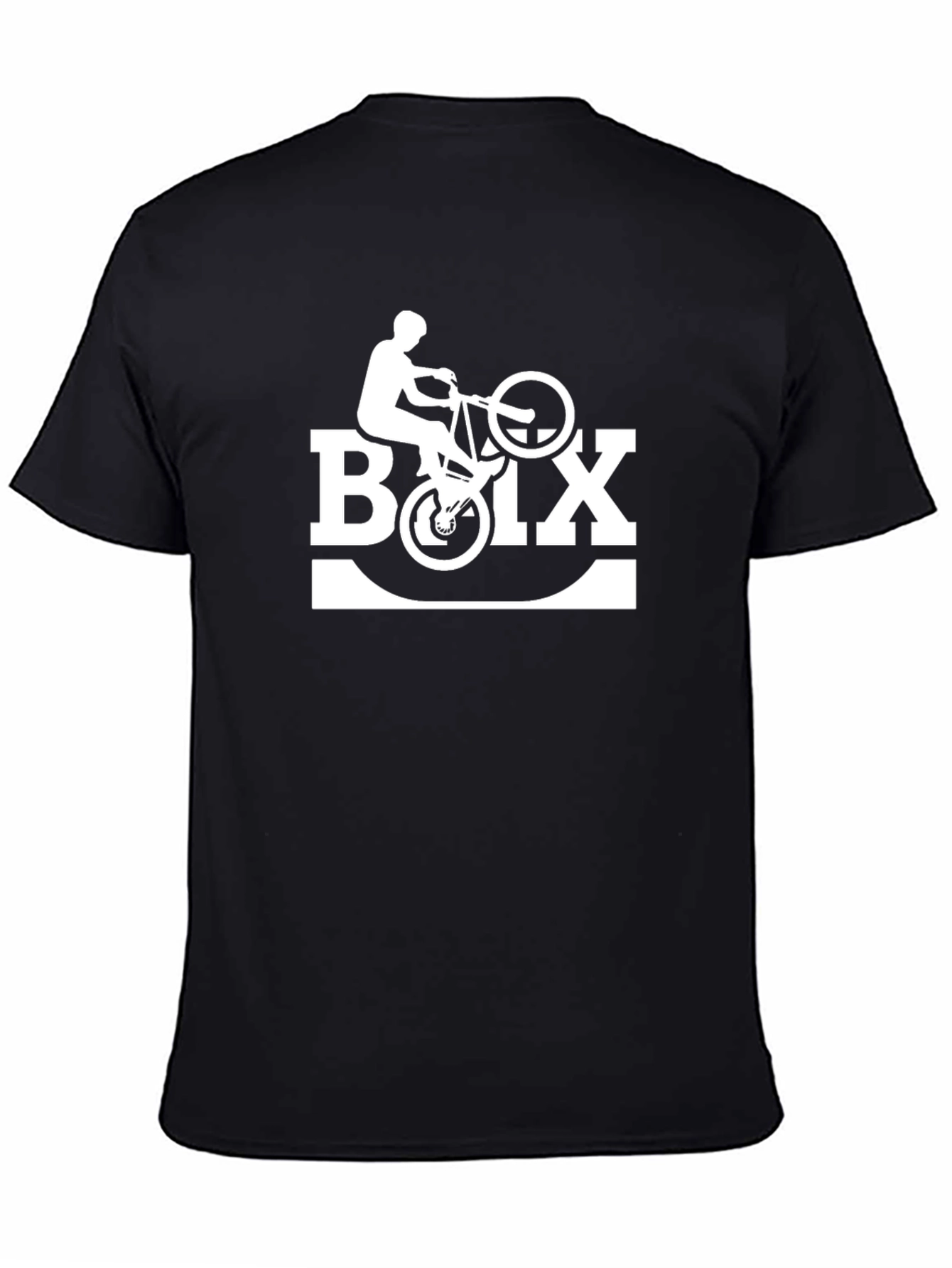 BMX Rider Graphic T-Shirt - Black Cotton Tee
