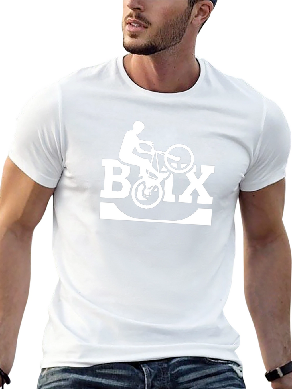 BMX Rider Graphic T-Shirt - Black Cotton Tee