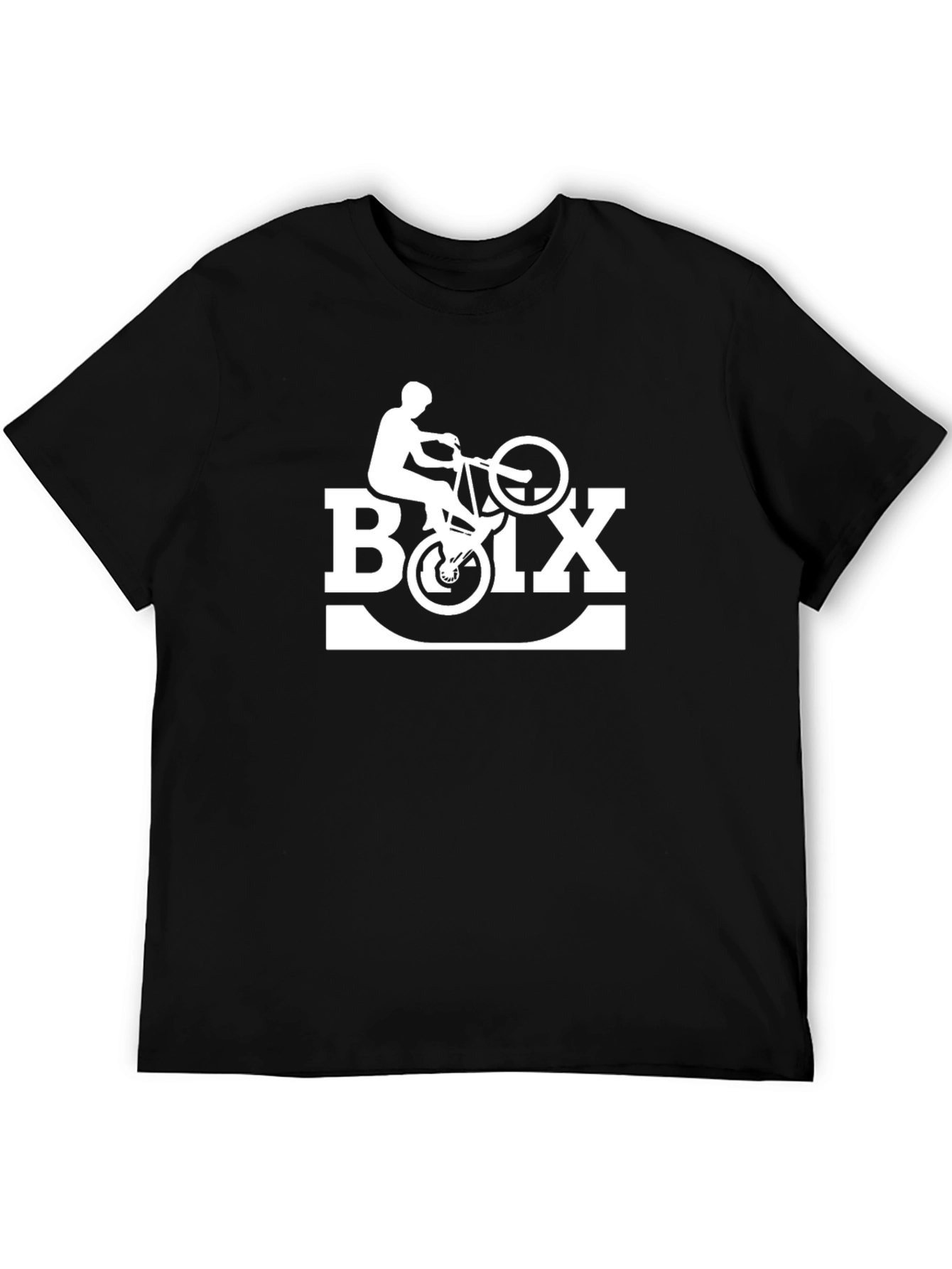 BMX Rider Graphic T-Shirt - Black Cotton Tee